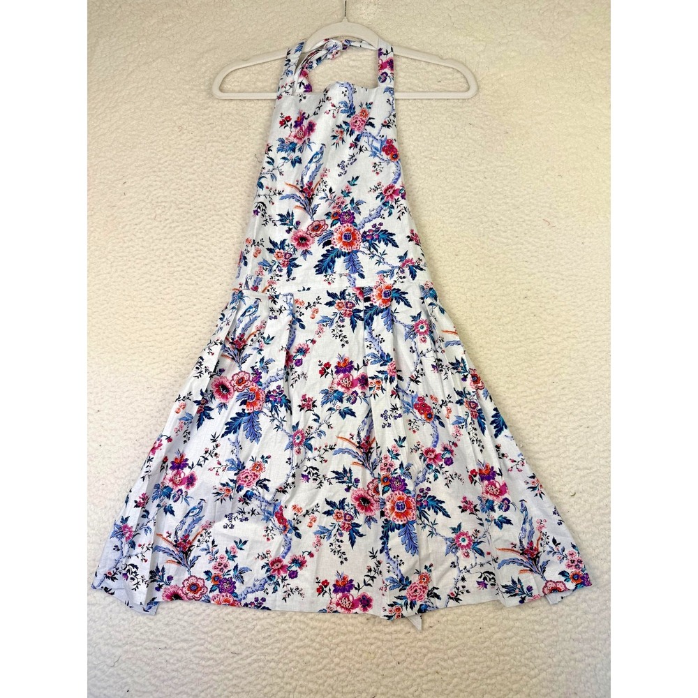 Vera Bradley Floral Cotton Bib Apron One Size Birds Print Kitchen Cottagecore